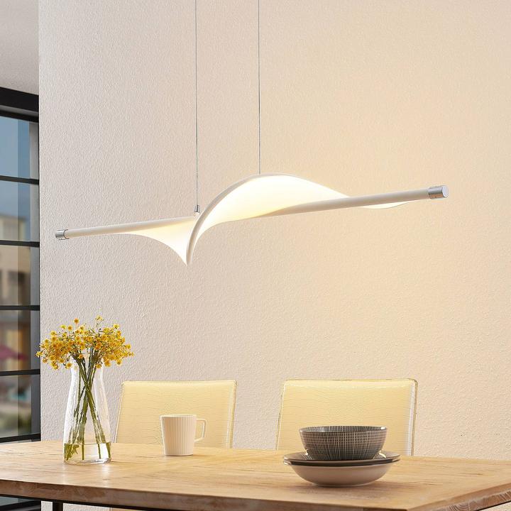 Immagine prodotto Lucande Lampada a sospensione Edano Bianco/Cromo (1360 lm)