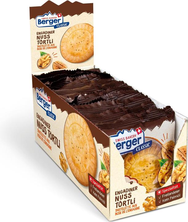 Actual product image Berger Engadine nut tartlet 74g (10 pcs., 890 g)