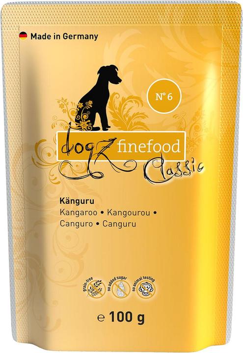 Dogz finefood No.06 Känguru (Adult, 12 Stk., 100 g)