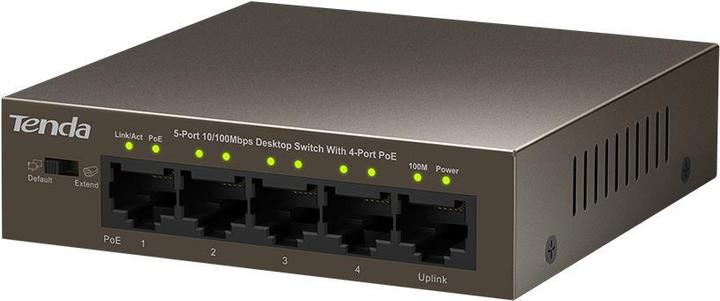Actual product image Tenda 5-Port FE TEF1105-4-63W 58W (4x PoE) (5 Ports)
