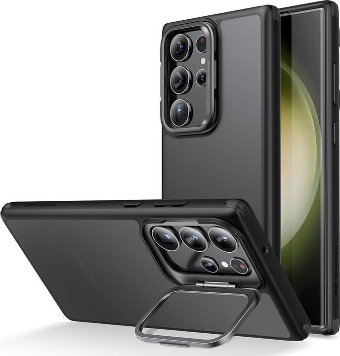 Actual product image ESR Classic Kickstand Galaxy S23 Ultra Frosted Black (Samsung Galaxy S23 Ultra)