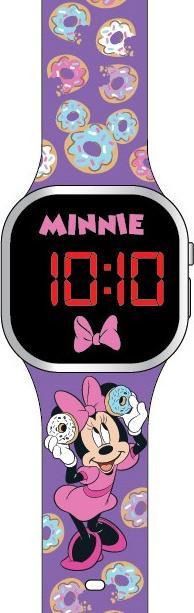 Produktbild Accutime LED-Kinderuhr Disneys Minnie Maus (lila), Digitaluhr mit LED-Anzeige für Uhrzeit und Dat... (Digitaluhr, 38 mm)