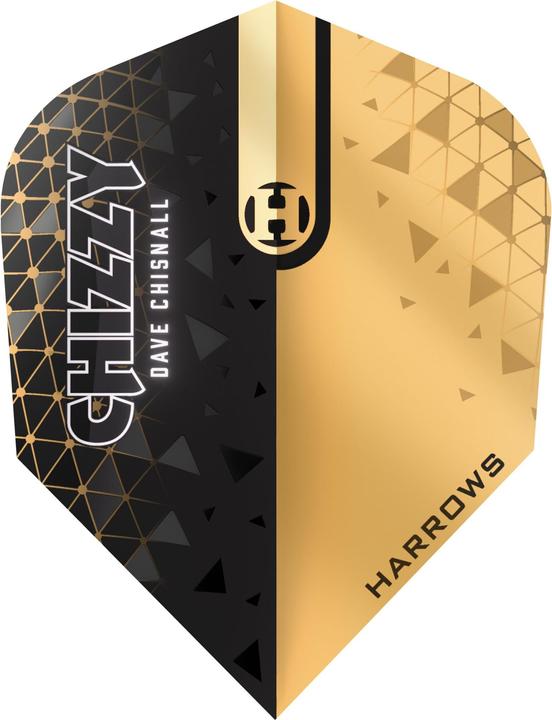 Actual product image Harrows Dave Chisnall Prime Flights Gold Black