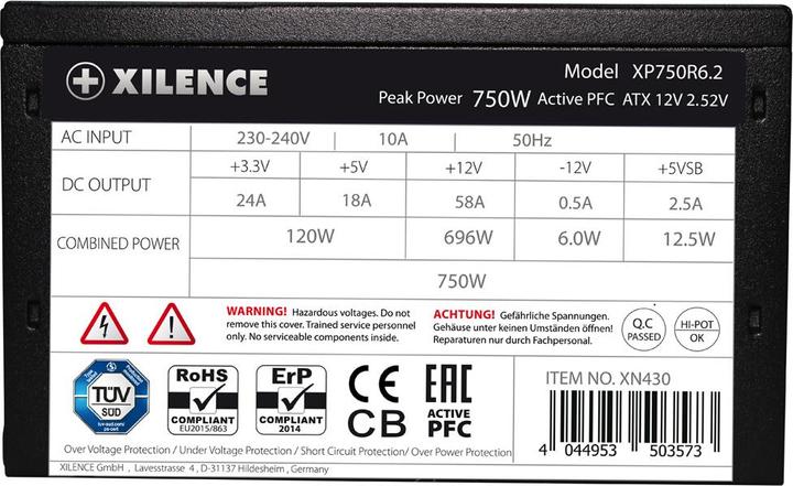 Produktbild Xilence XP750R6.2 (750 W)