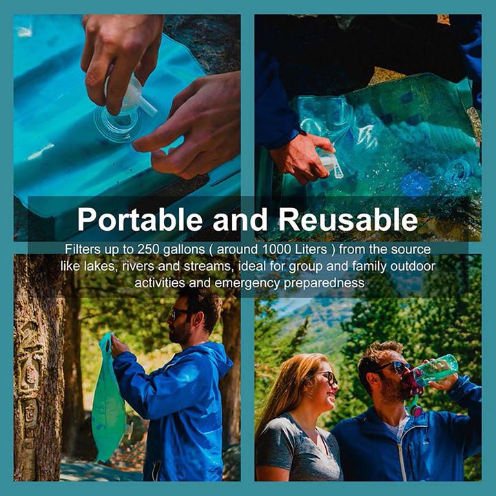 Actual product image Naturewater NW-5-EWP 4-stage Emergency Water Treatment Unit 10 L Bag, Portable Water Filter Outdoor