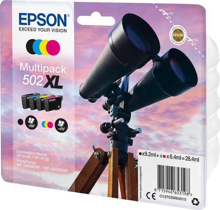 Immagine prodotto Epson Multipack, 4 colori, 502XL, EasyMail (CMYK)