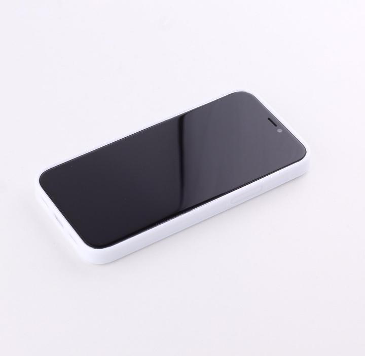 Produktbild PhoneLook Hülle Silikon weiss Grey magic hands (Apple iPhone 12 mini)