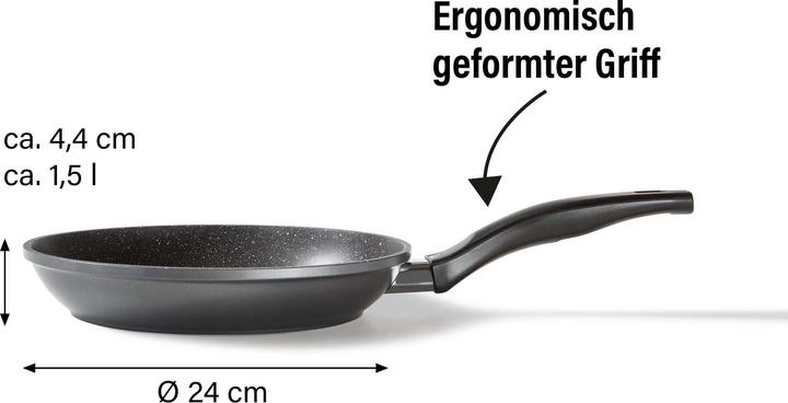 Actual product image Stoneline 6841 frying pan 24 cm (24 cm, Pan set + pot set, Aluminium)