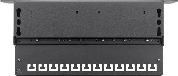 Immagine prodotto Goobay CAT 6a 25.40cm (10") Patch Panel, 12 porte, nero