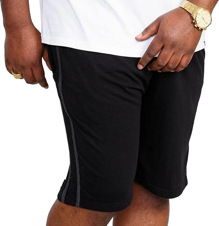 Actual product image DUKE D555 Mens Rayan Jersey Side Stripe Kingsize Shorts (Pack Of 2) (3XL)