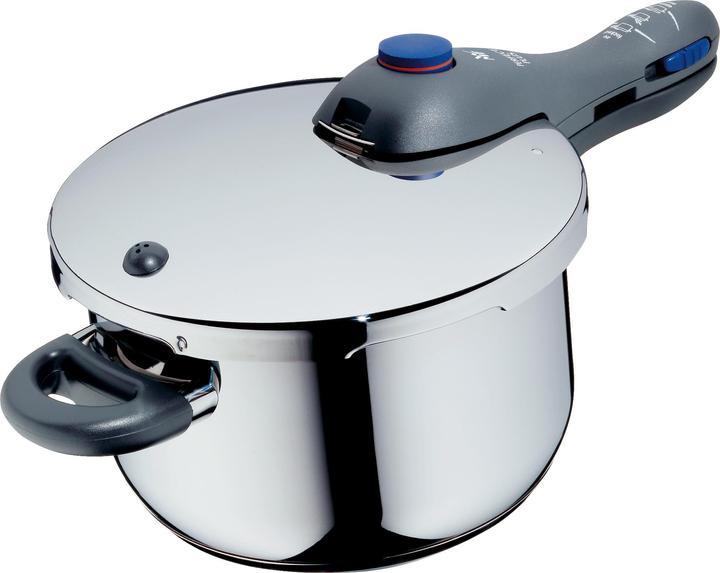 Produktbild WMF Schnellkochtopf 2tlg 4,5+3,0l Dampfkochtopf Perfect Plus Induktion Edelstahl 18/10 (22 cm, Dampfkochtopf)