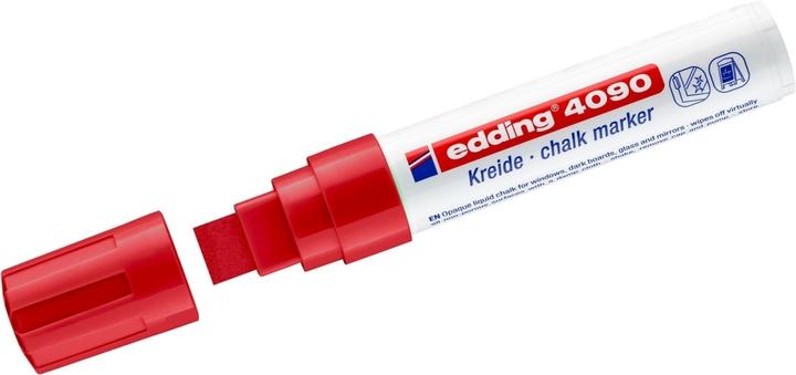Image du produit Edding 4090 Marqueur à craie (Rouge, 4 mm, 5 x)