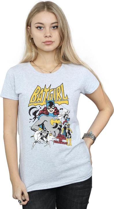 Actual product image Womens/Ladies Heroine Or Villainess Batgirl Cotton T-Shirt (S)