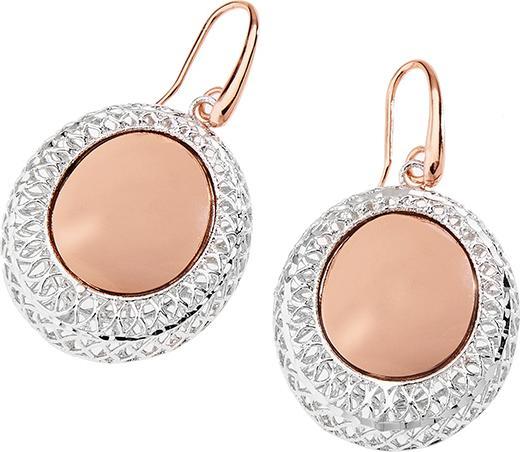 Image du produit Ottaviani Boucles d'oreilles en or rose et bronze plaqué rhodium
