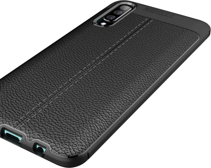Productafbeelding Screenguard Samsung Galaxy A30s Hoesje Leather Design TPU Cover (Samsung Galaxy A30)