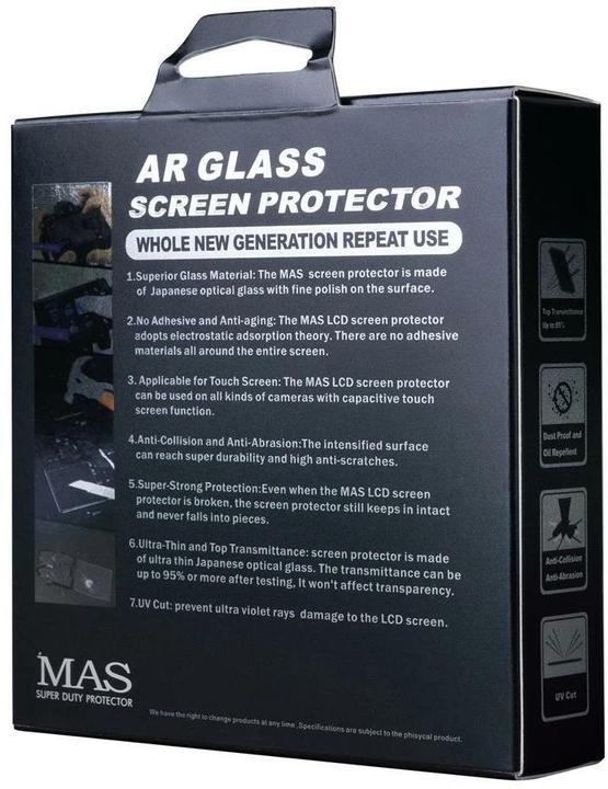 Produktbild MAS Nikon D850/D6 - LCD Schutzglas (Displayschutz, D850, D6)