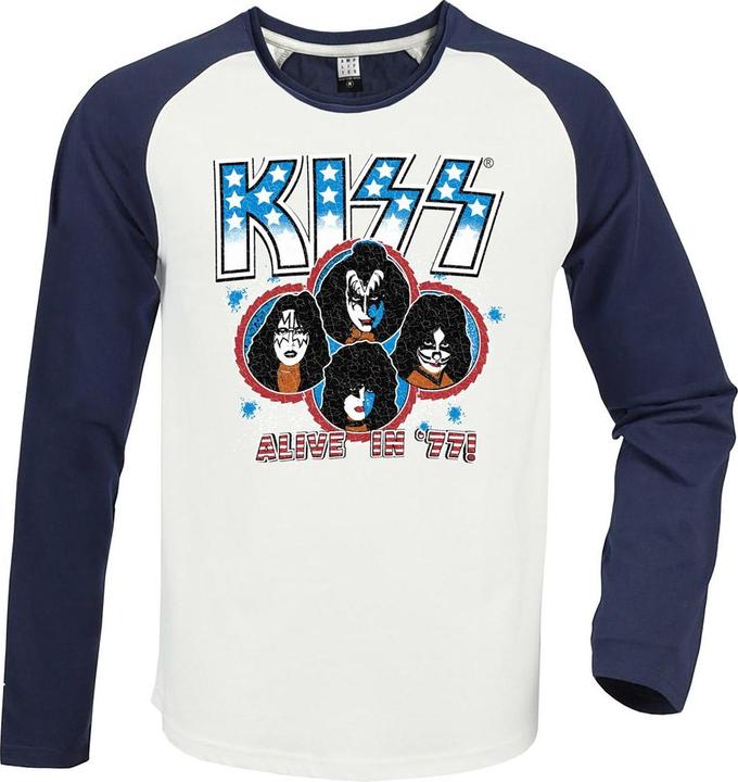 Actual product image KISS Unisex Adult Alive In '77 Long-Sleeved T-Shirt (M)