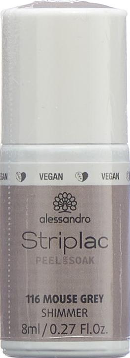 Immagine prodotto Alessandro Striplac Peel o Soak Mouse Grey 8 ml (Grigio, Smalto pelabile)