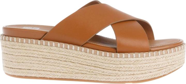 Actual product image Fitflop Womens/Ladies Eloise Leather Cross Strap Wedge Sandals (42)