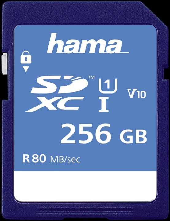 Hama SDXC 256GB Classe 10 UHS-I (256 Go, SDXC, U1, UHS-I)