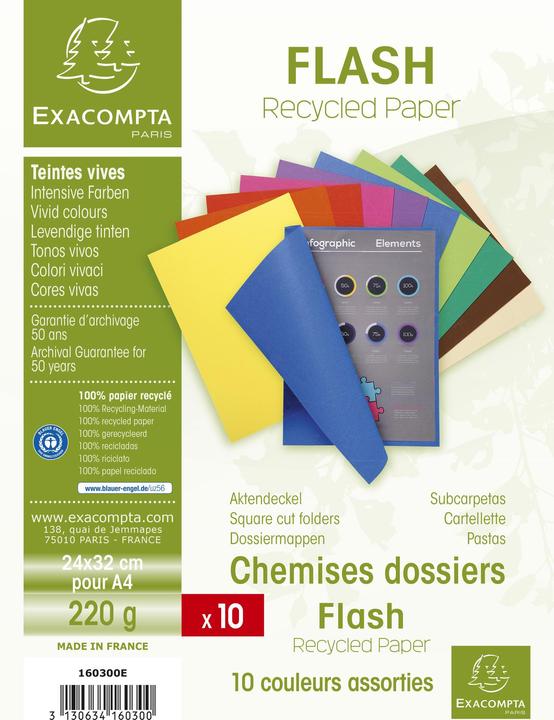Image du produit Exacompta Fardes de classement - Couvertures de dossiers (A4, 10 x)