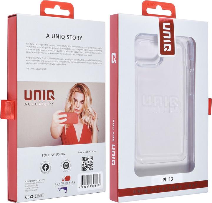 Produktbild UNIQ Accessory Handyhülle iPhone 14 - Premium Hardcase Schutzhülle Silikon Transparent (Apple iPhone 13, Apple iPhone 14)
