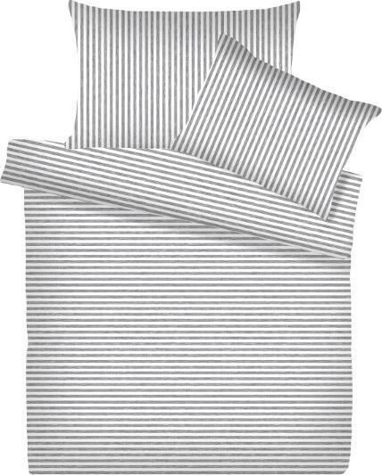 Image du produit Living Home Jersey mélangé à rayures (Set de linge de lit, 200 x 200 cm, 80 x 80 cm)