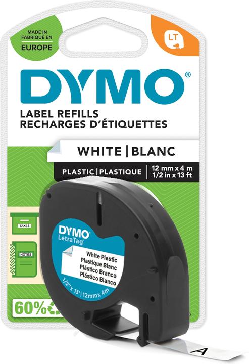 Dymo S0721660 Kunststoffband (1.20 cm, Weiss)