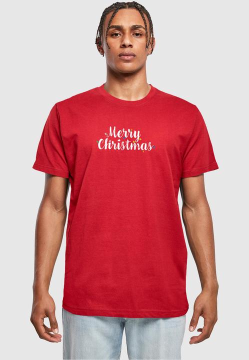 Produktbild Merchcode Merry Christmas Lights T-Shirt Round Neck - 111717 (L)