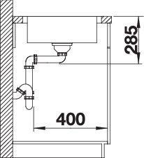 Produktbild Blanco Lantos 45 S-IF Salto (Aufsatzspülbecken, 86 cm, 50 cm)