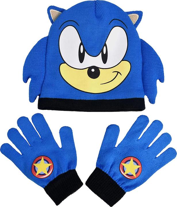 Produktbild Sonic The Hedgehog Strickmütze und Handschuhe Set (One Size)