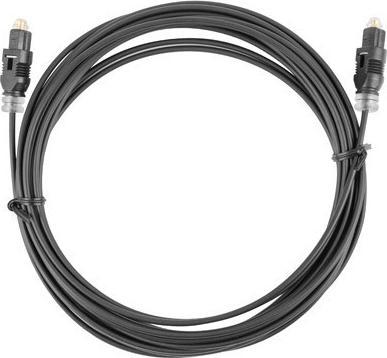 Actual product image Lanberg CA-TOSL-10CC-0010-BK Fiber optic cable TOSLINK (1 m, TOSLINK)