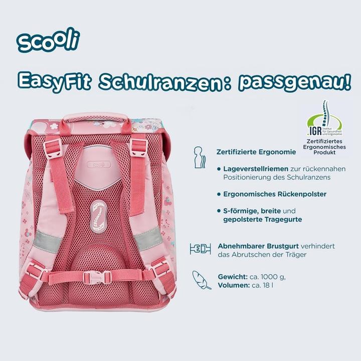 Actual product image Familando Scooli Easy FIT Schulranzen-Set (18 l)