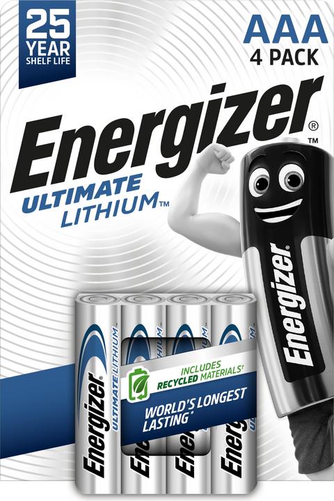 Energizer Ultimate Lithium (4 pcs., AAA, 1150 mAh)