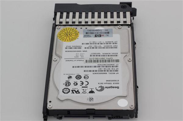 Actual product image HPE HP Server Accessories Hard disk (2.5" SFF) SATA 500GB (507750-B21) (0.50 TB, 2.5")