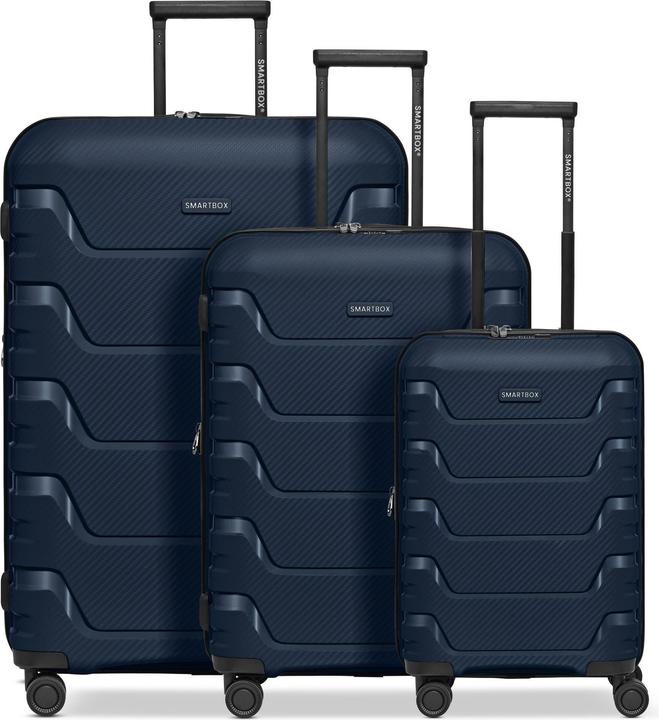 Smartbox Edition 01 4 Rollen Kofferset 3-teilig mit Dehnfalte (233 l, XL (ab 115l))