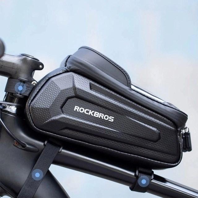 Productafbeelding Rockbros B68-1 gepantserde fietstas voor telefoon 1,5l - zwart (1.70 l, Draagtas)