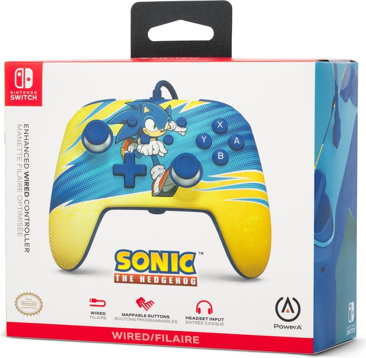 Produktbild NoName Wired Controller Nintendo Switch - Sonic Boost (Switch, Switch OLED)