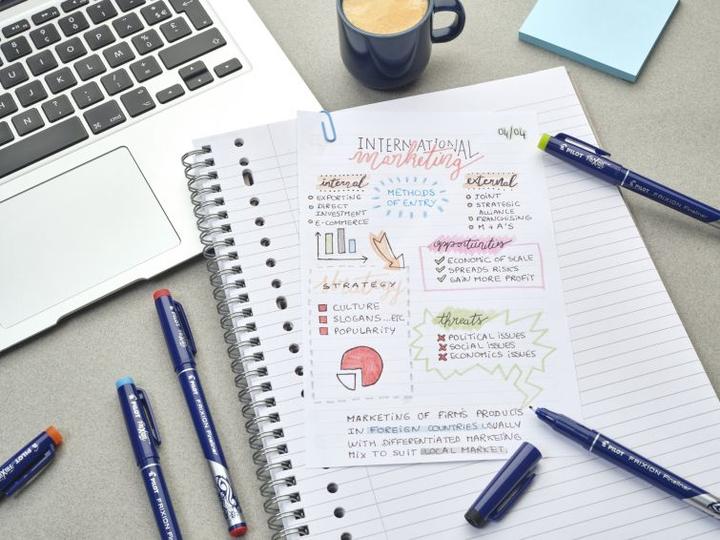 Produktbild Pilot FriXion Fineliner x3 Fancy (Violett, Rosa, Hellgrün, Dunkelblau, 3 x)