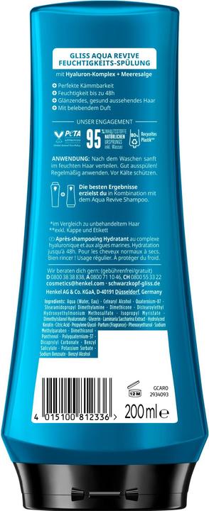 Produktbild Gliss Spülung Aqua Revive (200 ml)