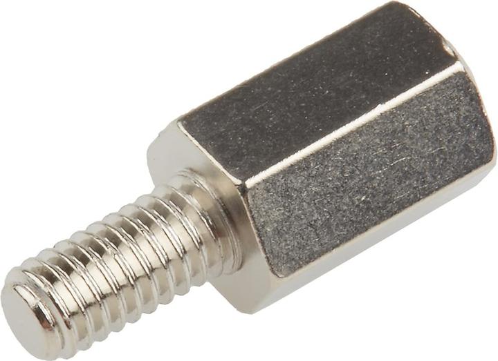 Actual product image Rs Pro Brass Hex Threaded Spacer M4x10mm M/F