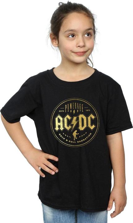 Produktbild AC/DC Mädchen Rock N Roll Damnation TShirt aus Baumwolle (140, 146)