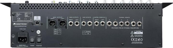 Actual product image Omnitronic LMC2022FX USB MIXER (Studio- and Livemixer)