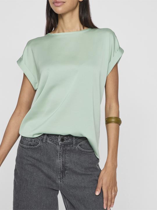 Actual product image Vila Round neckline top with short sleeves (40)