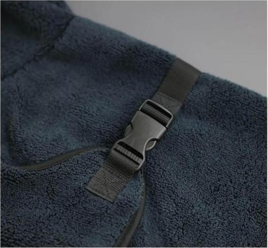 Immagine prodotto Kerbl Accappatoio per cani, blu, M, lunghezza schiena 50 cm (M, Accappatoio per cani)