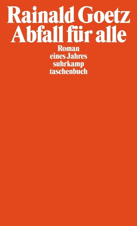 Produktbild Abfall für alle (Deutsch, Rainald Goetz, 2003)
