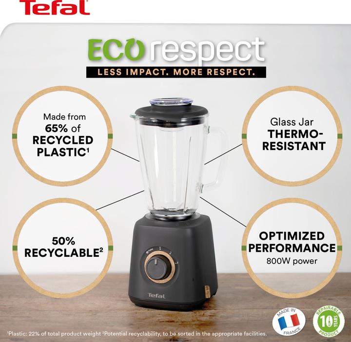 Image du produit Tefal BL 46 EN 38 Eco Respect Mixeur sur socle (800 W)