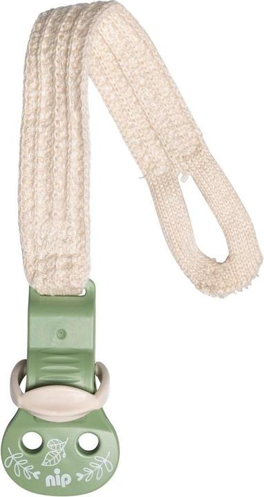 Produktbild NIP Schnullerketten Schnullerband stay green - aus Bio-Baumwolle - Grün (1 x)
