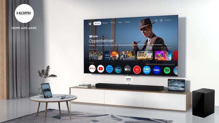 Actual product image TCL Q75H Q Class 5.1.2 Channel Sound Bar with Dolby Atmos, Ray Danz Technology, and Wireless Subwoofwer (620 W, 5.1.2 Channel)