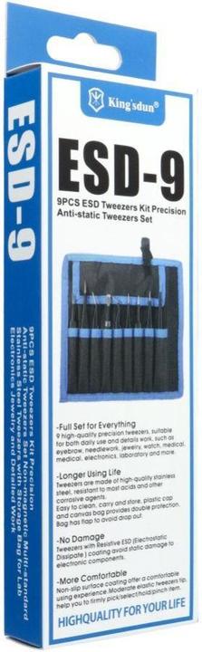 Actual product image UF-Tools Tweezers 9-piece set